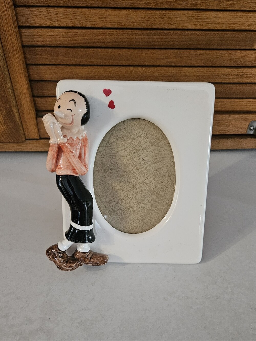 VTG 1980s Ceramic 3D Olive Oyl Photo Frame